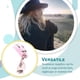 thumbnail image 4 of Sonducket Pañuelo para la cabeza para mujer, gorro de dormir preatado a la moda, tocado con textura suave, accesorios para el cabello para la vida diaria Sombreros penachos rosas Sonducket AP009762-15, 4 of 6
