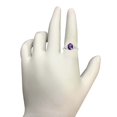 thumbnail image 3 of AoneJewelry 1.50 Ct. Diamond and Oval Shape Amethyst Ring In 10K Rose, White & Yellow Gold, 3 of 4