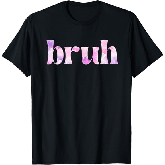 Funny Tie Dye Bruh For Girls Women Kids Youth 70s Groovy T-Shirt