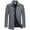 Grey, variant on QHFBli Water-Resistant Mens Trench Coat Men's Casual Woolen Overcoat Heavy Button Down Solid Color Fashion Grey XXL