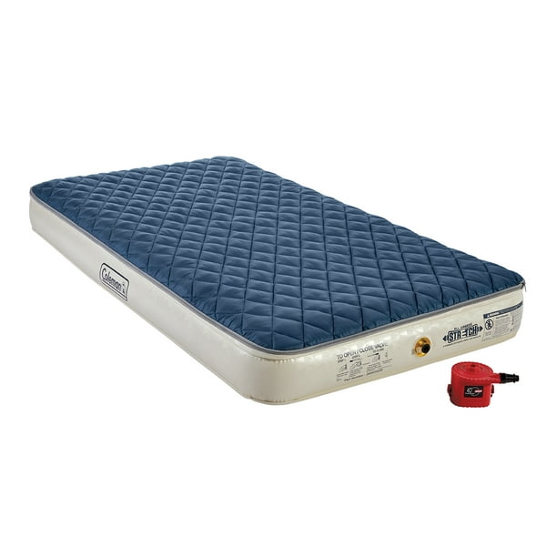 Coleman Inflatable Airbed with Zip On Topper & Battery Run Pump, Twin