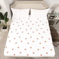 thumbnail image 2 of Homewish Kawaii Pink Peach Full Size Sheets for Girls, Cute Princess Bowknot Bed Sheets, Cartoon Love Heart Sheet Sets, Microfiber Bedroom Decor, 4pcs, 2 of 7