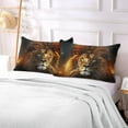 thumbnail image 6 of Coolnut Fierce Lion (1) Plush Pillow Case, Zippered Bed Pillow Pillowcases, Super Soft and Cozy Pillowcase Covers for Sleep Decor Giftsation - King Size 20x40in, 6 of 7