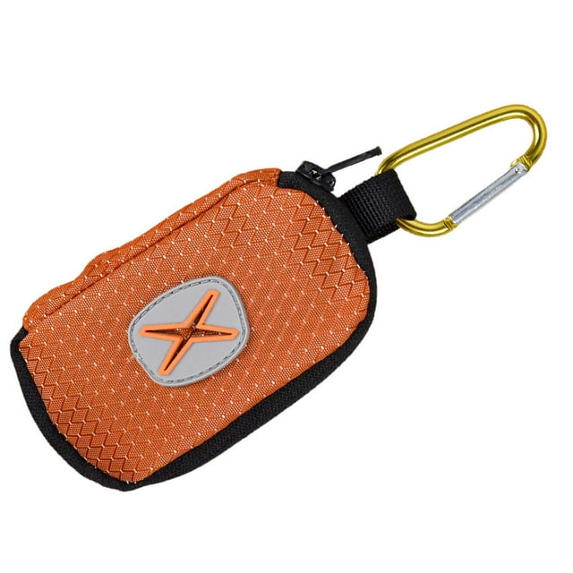 Soporte para Bolsa para excrementos de perro, saco ligero para excrementos para acampar y viajar al aire libre naranja