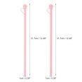 thumbnail image 2 of Unique Bargains 2 Pcs Durable Replacement Straw and Cover Pink Silicone, 2 of 5