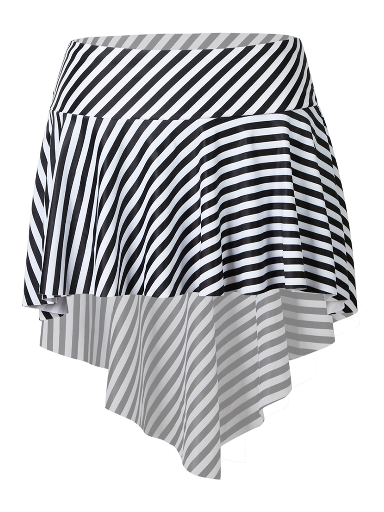 Glonme Womens High Waisted Swim Skirts Swimsuits Juniors Pleated Beach Skirts Comfort Tankini