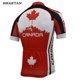 thumbnail image 3 of Jersey de ciclismo de Canadá para hombre, rojo y negro, manga corta, ropa de ciclismo, jersey, ropa de bicicleta Braetan, 3 of 4