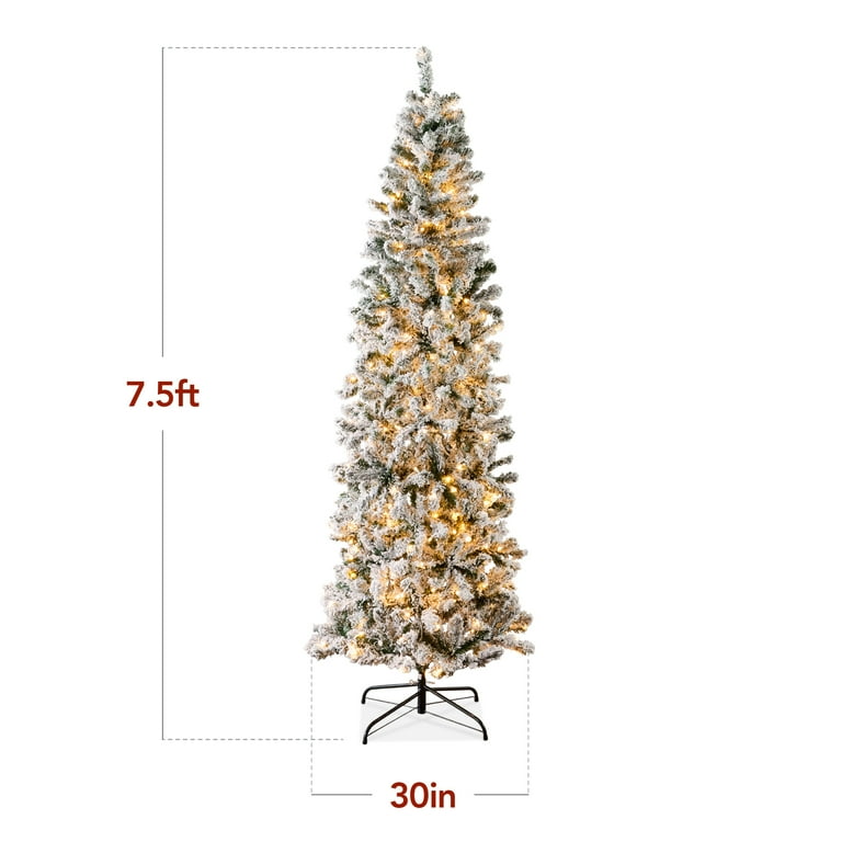 ■境界線機　5点セット Best Choice Products XMAS Slim Full Indoor 7.5ft Pre-Lit