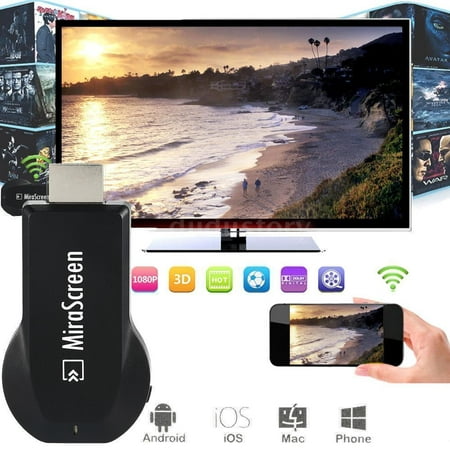Mirascreen Wireless Dongle ,Screen Mirror,1080P Mini Wifi Display Miracast Airplay HDMI 1080P Plug TV Stick Receiver for Projector/IOS/Android/Windows/Mac,Support