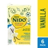 Nestle NIDO School Years Boxed Milk Beverage - Vanilla Milk Drink Boxes - 8 Fl Oz Box, 6 Pack - Calcium and Vitamin D