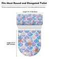 thumbnail image 4 of HELLHERO Elastic Edge Polyester Fabric Toilet Lid Cover Stretch Toilet Lid Cover and Toilet Tank Lid Cover & Easy to Install for Hotel, 4 of 5