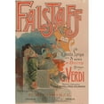 thumbnail image 2 of Adolfo Hohenstein 14x18 Black Ornate Wood Framed Double Matted Museum Art Print Titled - Falstaff (1894), 2 of 5