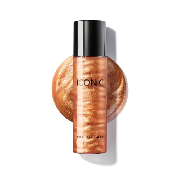 Spray hidratante ICONIC LONDON Prep-Set-Glow de 120 ml, libre de crueldad animal