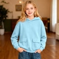 thumbnail image 5 of SUXIAN Hoodie Girls Graphic Print Long Sleeve Pullover Casual Jacket with Pocket Kids Girls Hoodie 9-10 Years, 5 of 6