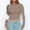 Khaki, variant on SHITINN Womens Long Sleeve Off The Shoulder Casual Crop Tops Boat Neck Going Out Slim Fit T Shirt Tops for Women Short Sleeve Blouses for Women Tunic Tops