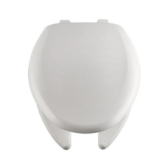 Bemis Elongated White Plastic Toilet Seat