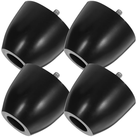 4 Pcs Round Sofa Legs Couch Whelping Pads Chair Feet Wooden Furniture Replacement