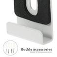 thumbnail image 3 of HONMEET 4 Pcs Pinces Robustes pour Miroir Supports Muraux en Acier Inoxydable Blanc, 3 of 7