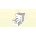 thumbnail image 7 of Nexera Sereni-T Reversible Desk Panel & Filing Cabinet with Floating Shelves(2), Black & Ebony, 7 of 7