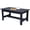 Black, variant on DELMANGO Outdoor Rectangle Coffee Table, 37.7“x 20.8" HDPE Patio Table Gray