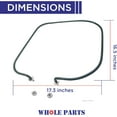 thumbnail image 2 of Whole Parts Dishwasher Heating Element Assembly (Fasten Nut On the Thread) Part # WD05X10005 - Replacement & Compatible With Some GE Dishwashers - 2 Yr Warranty, 2 of 6