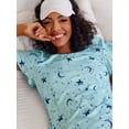 thumbnail image 5 of Avidlove 2 Pack Women Nightgown Sleepwear Flare Short Sleeve Sleepshirts Veck Sleepdress Causal Pajama Dress S-XXL, 5 of 8
