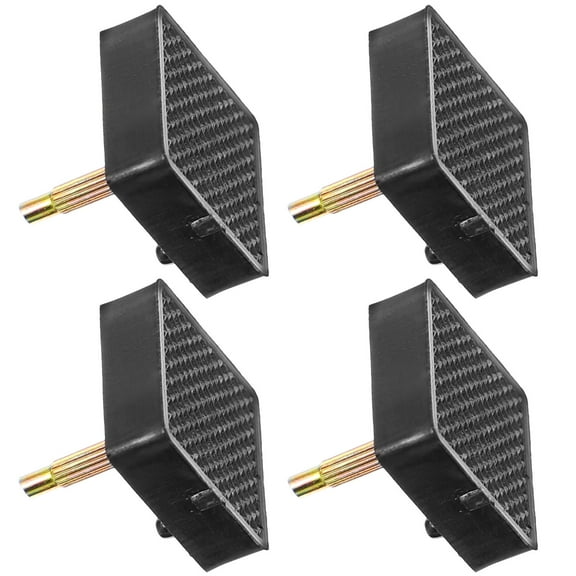 WEUVEB 2Pairs Heel Tips Square Shoe Repair Wear Resistant Quiet Replacement Caps for High Heels Women