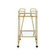 thumbnail image 1 of Linon Gina Mid-Century Bar Cart, Gold, 1 of 5
