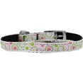 thumbnail image 2 of Mirage Pet 126-003 38WT14 0.38 in. Retro Nylon Dog Collar with Classic Buckle, White - Size 14, 2 of 2