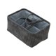 thumbnail image 4 of Cesta de almacenamiento tejida duradera, decorativa y multiusos con asas para revistas. Gris, 4 of 9