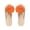 Orange, variant on Clearence Women’s Flip Flops Ultra Soft CloudFoam Thick Sole Sandals, Non-Slip Beach Shoes with Arch Cushion Lightweight Ergonomic Thong Slippers