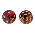thumbnail image 3 of 10 piezas de 6 caras - Resina D6 para juegos de mesa, juegos de casino, fiestas colorete+negro, 3 of 8