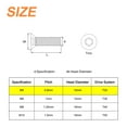 thumbnail image 2 of Uxcell M5-0.8x8mm Flat Head Torx Anti Theft Machine Screws, 20Pack 10.9 Grade Alloy Steel, Torx Drive, Countersunk Head, Full Thread, Black Oxide Finish, 2 of 6