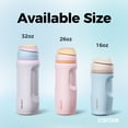 thumbnail image 5 of Carote 26oz Stainless Steel Water Bottle, Insulated Tumbler with Straw, Vacuum Sealed & Leakproof,Blue, 5 of 9