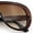 All Brown, variant on Bold Oversized Shield Thick Plastic Retro Racer Fashion Sunglasses All Beige