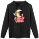 thumbnail image 1 of Sudadera con Capucha "Friday Vibes" con Diseño de Luna Divertida, 52% Algodón 48% Poliéster para Hombres y Mujeres, 1 of 5