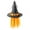 1-Orange101, variant on Toddler Kids Halloween Witch Hat Party Top Point Wide Brim Sun Hat with Straps