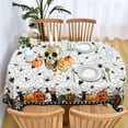 thumbnail image 5 of Oval Halloween Tablecloth 60 x 102 Inch, Halloween Spider Web Tablecloth Oval, Halloween Table Cloths Oval, Halloween Oval Table Cloth Decor, 5 of 5