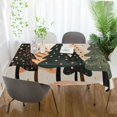 thumbnail image 3 of Yayeee Tablecloths 60" x 60" Rectangle Wrinkle Resistant Party Table Cover, Beige Christmas Trees, 3 of 8