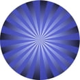 thumbnail image 1 of Ahgly Company Tapis Rond Lavable en Machine Intérieur Transitionnel Bleu Cobalt, 5 Pieds Rond, 1 of 7