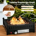 Costway Portable Tabletop Fire Bowl 40,000 BTU Propane Firepit fit