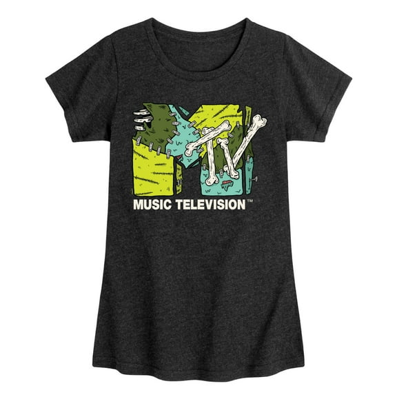 MTV - Logo Halloween - Toddler & Youth Girls Short Sleeve Graphic T-Shirt