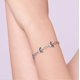 thumbnail image 5 of SZTXJ Purple butterfly bracelet for women in S925 sterling silver, pretty and charming wrist bracelet jewelry gift for teenage women (purple), 5 of 5