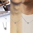 thumbnail image 2 of Hearth & Gear Collier Pendentif Cube Carré en Acier Inoxydable pour Hommes Collier Couple Minimaliste Pendentif Collier Rose Ensemble Collier Cœur pour Femmes Bijoux pour Femmes Colliers Pendentif Rose Collier pour Femmes, 2 of 7