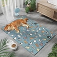 thumbnail image 4 of Dog Bed Rug Waterproof Pet Floor Area Carpet Non Slip Washable Soft Bedding Pad Rectangular Indoor Home Decor Gray, 4 of 5