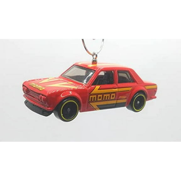 Christmas Ornament for Datsun Bluebird 510 Momo Red Yellow Stripes