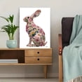 thumbnail image 5 of UXIEQU Floral Bunny Canvas Wall Art 15.75x11.81 Inches, 5 of 8