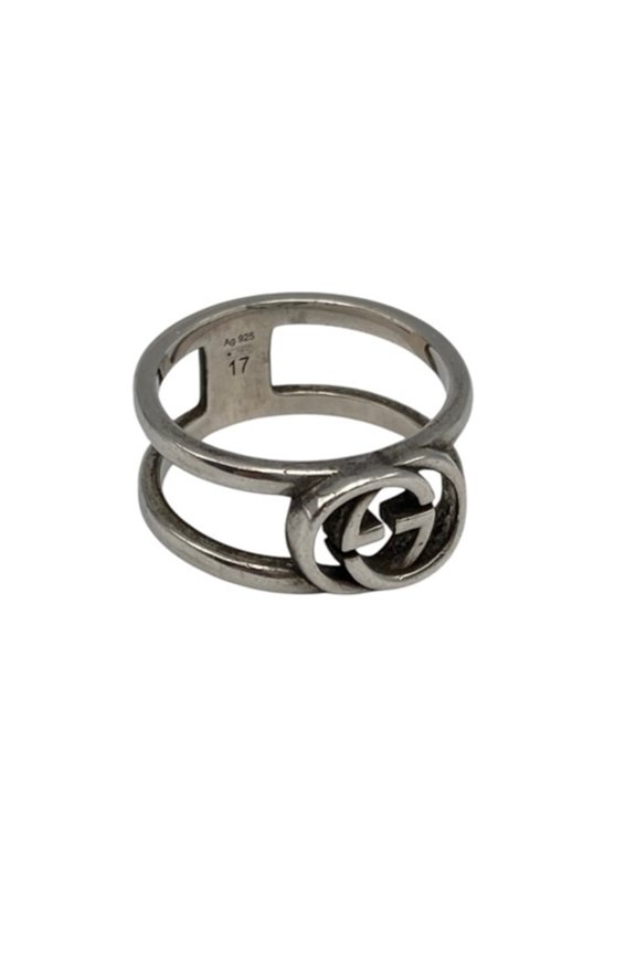 Pre-Owned GUCCI Interlocking G Ring, SV925, D4