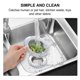 thumbnail image 1 of Drain Cover for Bathroom Stainless Steel Shower Drain Cover Kitchen Use Silver Rust Proof Water Flow Enhancement 2Pcs, 1 of 2