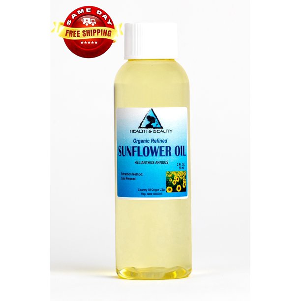 SUNFLOWER OIL REFINED ORGANIC CARRIER COLD PRESSED PURE 2 OZ